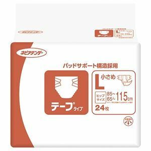 【新品】王子ネピア ネピアテンダー テープタイプ 小さめL 72枚(24枚×3パック)