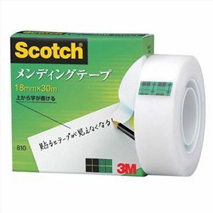 【新品】【10個セット】 3M Scotch スコッチ メンディングテープ 18mm 紙箱入 3M-810-1-18X10