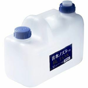 【新品】（まとめ）ノズル付 水缶 6L P-6 水タンク 【×3セット】