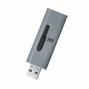 【新品】(まとめ) エレコム スライド式USBメモリ 32GB グレー MF-TRU316GBK 【×5セット】