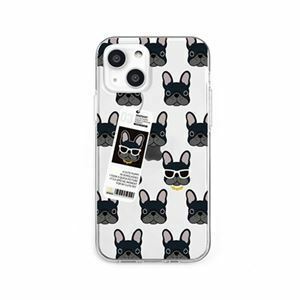 【新品】dparks ソフトクリアケース for iPhone 13 mini bulldog DS21112i13MN