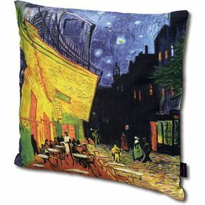 【新品】名画 クッションカバー ～ミュージアムアートコレクション～ ゴッホ 「夜のカフェテラス」【クッション別売】