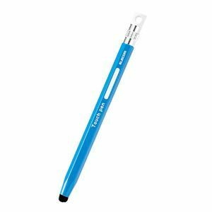 【新品】エレコム 6角鉛筆タッチペン ブルー P-TPENCEBU