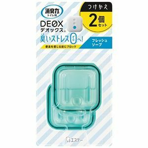 【新品】（まとめ）エステー 消臭力 DEOX つけかえ フレッシュソープ2個（×3セット）