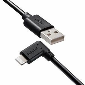 【新品】【5個セット】エレコム iPhoneケーブル iPadケーブル 抗菌 L型コネクタ USB-A 充電 データ転送 2m ブラック MPA-UA