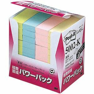 【新品】3M Post-it ポストイット 再生紙パワーパック ふせん 3M-5002-K