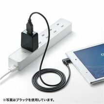 【新品】サンワサプライ USB充電器(2A・高耐久タイプ・ホワイト) ACA-IP52W_画像2