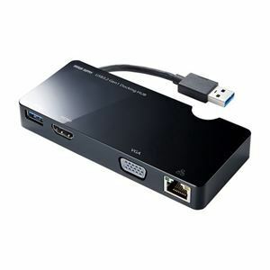 【新品】サンワサプライ USB3.2 Gen1モバイル ドッキングステーション USB-3H131BK