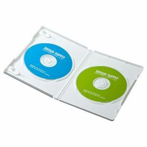 【新品】サンワサプライ DVDトールケース(2枚収納・10枚セット・ホワイト) DVD-TN2-10WN