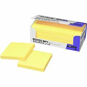 【新品】3M Post-it ポストイット エコノパック強粘着ノート パステルカラー Y 3M-6541SS-RPY