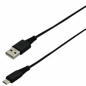 【新品】【5個セット】BAUT microUSB/TypeA通信・充電ケーブル2A 1.0m ブラック BUSAM100BK02LX5