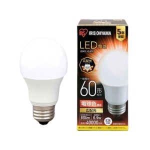 【新品】(まとめ) LED電球60W E26 広配光 電球色 LDA7L-G-6T6 【×2セット】