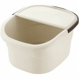 [ new goods ] foot bath bucket / pair hot water bucket [ ivory ] full water capacity /12L scale capacity /6.8L cover attaching Ricci .ruHAYUR ( bus room bath )