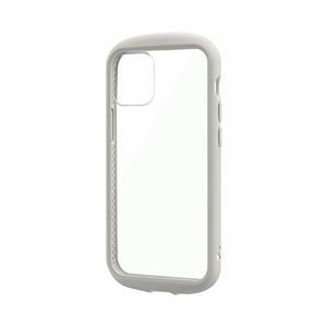 【新品】LEPLUS iPhone 12 mini 耐衝撃ハイブリッドケース PALLET CLEAR Flat ライトグレー LP-IS20PLCL