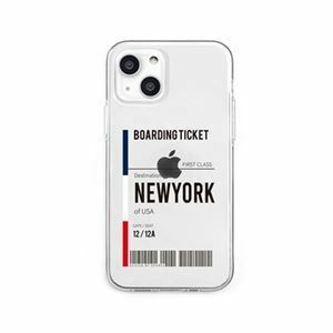 【新品】dparks ソフトクリアケース for iPhone 13 mini NEWYORK DS21129i13MN