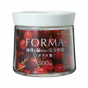 【新品】〔3個セット〕 調味料入れ 保存容器 約幅10cm 500ml ホワイト 液体対応 アスベル フォルマ 密閉 ガラスポット キッチン 台所