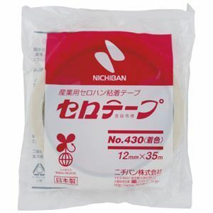 【新品】(まとめ) ニチバン セロテープ No.430 白 12mm×35m 4305-12 【×10セット】