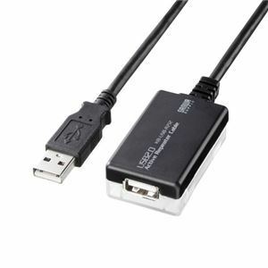 【新品】サンワサプライ 12m延長USB2.0アクティブリピーターケーブル KB-USB-R212N