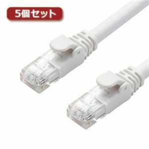 【新品】【5個セット】 エレコム LANケーブル/CAT6A/スタンダード/7m/ホワイト LD-GPA/WH7X5