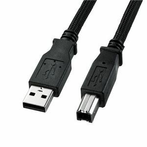 【新品】サンワサプライ ナイロンメッシュUSB2.0ケーブル KU20-NM50K2