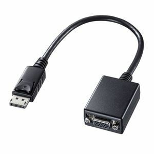 【新品】サンワサプライ DisplayPort-VGA変換アダプタ AD-DPV04