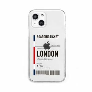 【新品】dparks ソフトクリアケース for iPhone 13 london DS21164i13