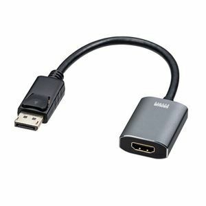 【新品】サンワサプライ DisplayPort-HDMI 変換アダプタ HDR対応 AD-DPHDR01 ブラック