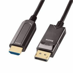 【新品】サンワサプライ DisplayPort-HDMI変換光ファイバーケーブル 20m KC-DPHDFB200