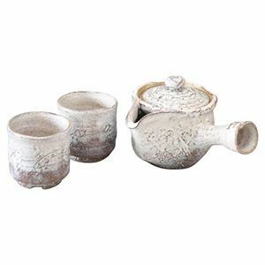 【新品】萩焼 三戸逸雄作 荒土小茶器揃 K21055219