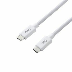 【新品】エレコム USB4ケーブル/C-Cタイプ/認証品/PD対応/40Gbps/0.8m/ホワイト USB4-CC5P08WH