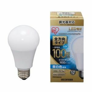 【新品】アイリスオーヤマ LED電球100W E26 全方向調光昼白 4個セット