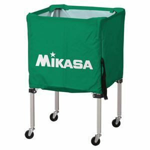 【新品】MIKASA（ミカサ）器具 ボールカゴ 箱型・小（フレーム・幕体・キャリーケース3点セット） グリーン 【BCSPSS】