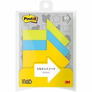 【新品】【10個セット】 3M Post-it ポストイット シルエットノート 強粘着 ヤジルシ 3M-SSS-YAX10