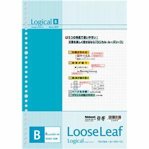 【新品】(まとめ) ナカバヤシ スイング ロジカルルーズリーフ/A4/B罫 50枚 LL-A401B 【×10セット】