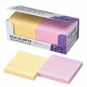 【新品】3M Post-it ポストイット エコノパック強粘着ノート パステルカラーY／P 3M-6541SS-RPYP