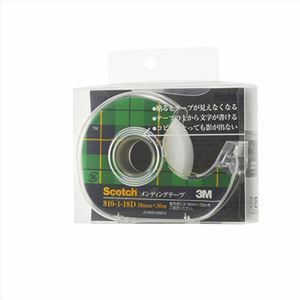 【新品】【10個セット】 3M Scotch スコッチ メンディングテープ 18mm ディスペンサー付 3M-810-1-18DX10