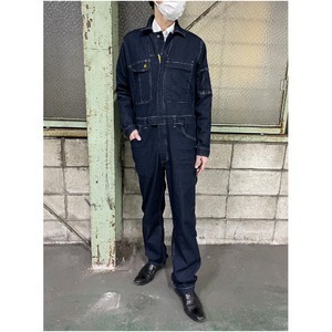 【新品】SIGNET シグネット 整備・DIY向け 長袖作業用つなぎ服 デニム素材 Mサイズ 49627