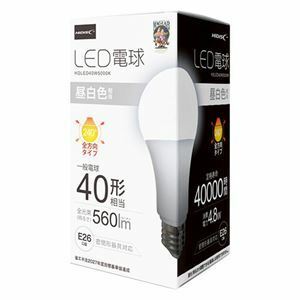 【新品】【まとめ】HIDISC LED電球(一般電球40形相当) 昼白色 HDLED40W5000K【×3セット】