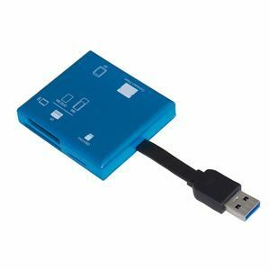 【新品】Digio2 USB3.2Gen1 マルチカードリーダー CRW-37M87BL ブルー