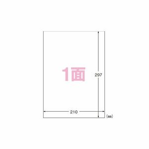 【新品】（まとめ） エーワン フィルムラベルシール A4判 水に強いタイプ 光沢フィルム・ホワイト 29281 5枚入 【×3セット】