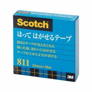 【新品】（まとめ） 住友スリーエム スコッチ(R)はってはがせるテープ （大巻）巻芯径76mm 811-3-24 1巻入 【×3セット】