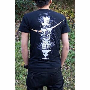 【新品】戦国武将Tシャツ 【伊達政宗 奥羽覇王】 Mサイズ 半袖 ブラック(黒) 〔Uネック おもしろ〕