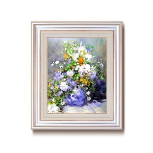 【新品】名画額縁/フレームセット 【F6AS】 ルノワール 「花瓶の花」 477×571×59mm 壁掛けひも付き