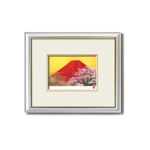 Art hand Auction [New] Picture frame/white frame set [for wall hanging] Kotaro Yoshioka Red Fuji Sakura 280 x 229 x 18mm Made in Japan, Housing, interior, furniture, interior, others