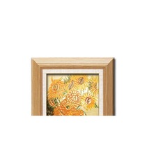 【新品】名画額縁/フレームセット 【サム 壁掛け用】 ゴッホ 「ひまわり」 273×343×48mm 立体加工付き_画像3