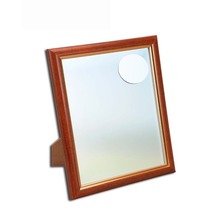 【新品】2倍拡大鏡付き卓上ミラー 【壁掛け・置き型両用】 ホワイトガラス使用 日本製_画像2