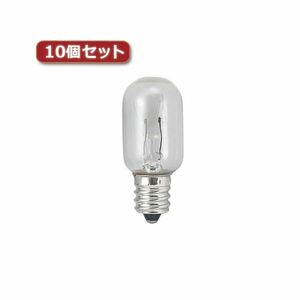 【新品】（まとめ）YAZAWA ナツメ球 E17 20W クリア10個セット T201720CX10【×2セット】