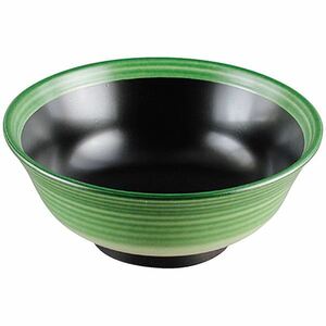 【新品】6寸ABS ラーメン丼/ラーメン鉢 【グリーンかすみ A】 直径188mm×高さ75mm 日本製 〔和食 レストラン 店舗 お店〕