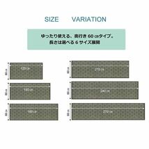 【新品】い草 キッチンマット/台所マット 【幅広タイプ 畳 約60×150cm グリーン】 防滑 ウレタン 抗菌 防臭 日本製 〔キッチン 台所〕_画像4