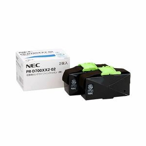 【新品】(まとめ）NEC 交換用ロングライフインクリボン 黒 PR-D700XX2-02 1箱(2本)【×3セット】